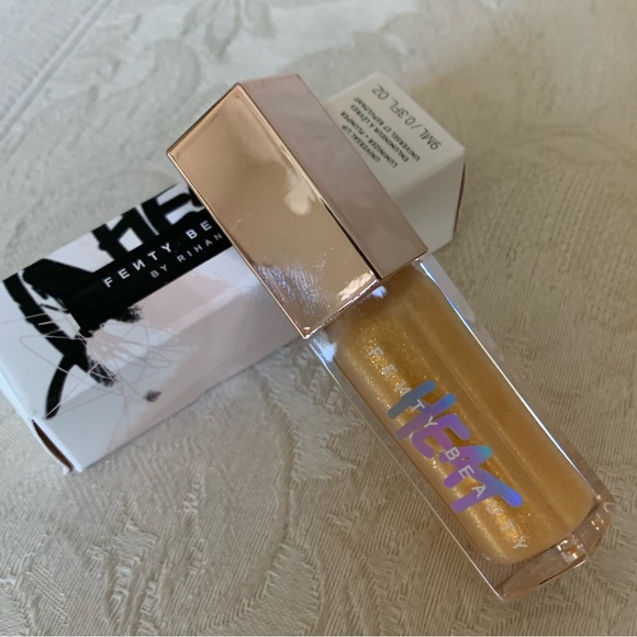 Fenty Beauty Gloss Bomb Heat Plumping Lipgloss Lemon Lava BNIB - Picture 5 of 9